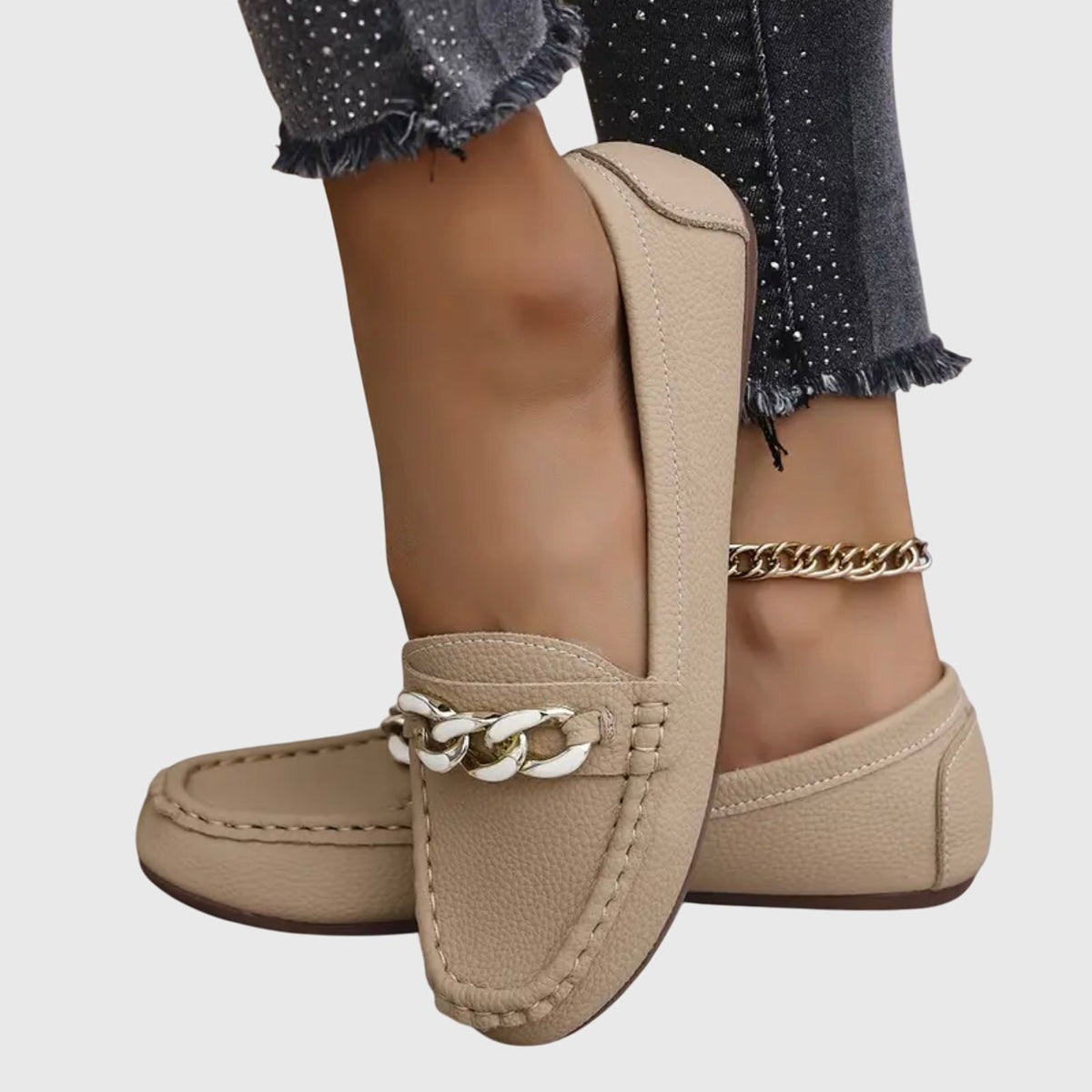 Mocassins Femme Pauline-Line – détail de la matière