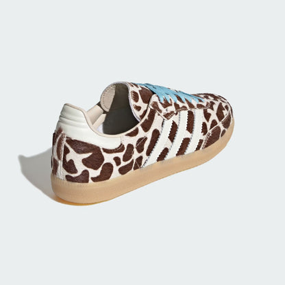 Sneakers basses Adidas Samba giraffe print crystal linen unisexe