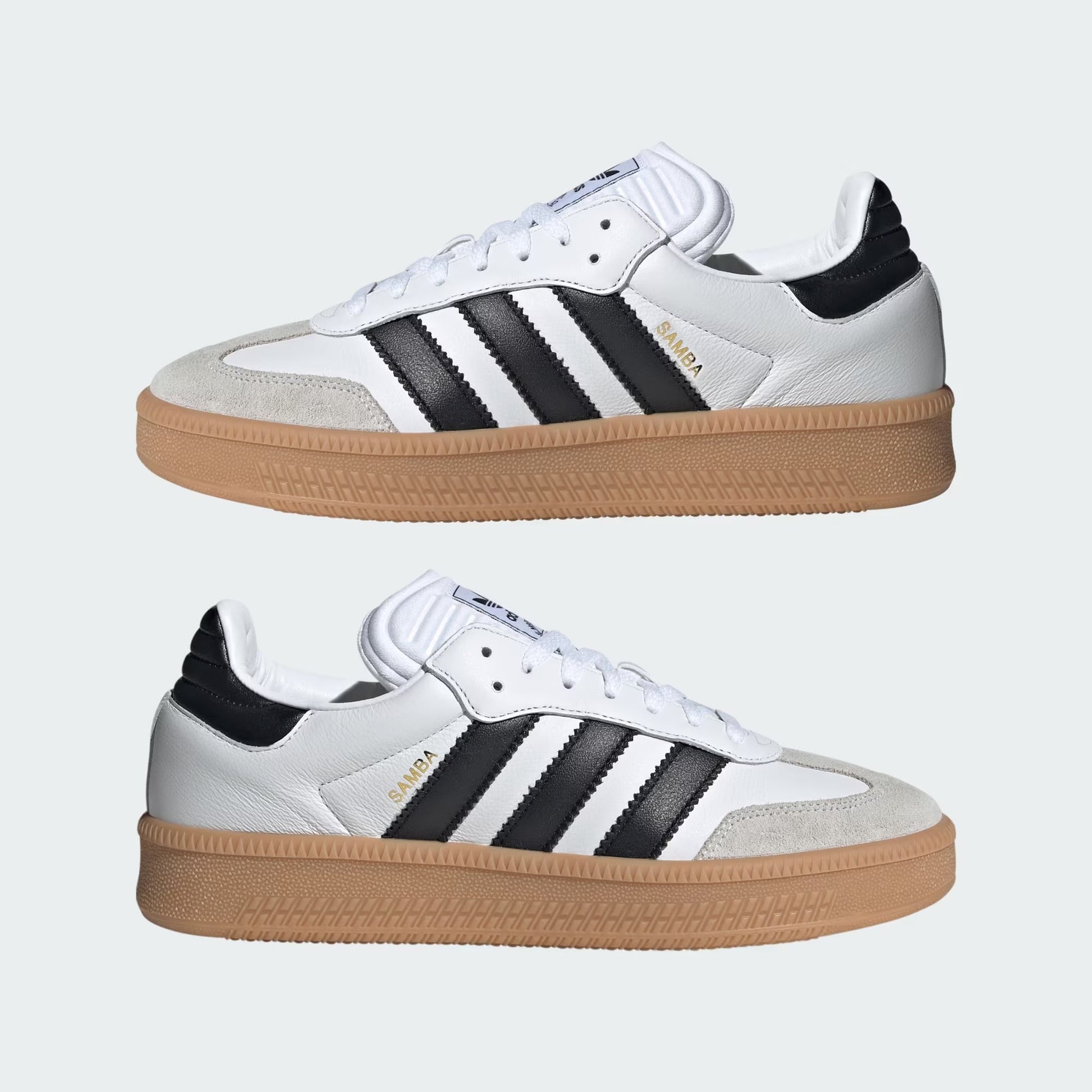 Sneakers basses Adidas Samba xlg white black gum unisexe