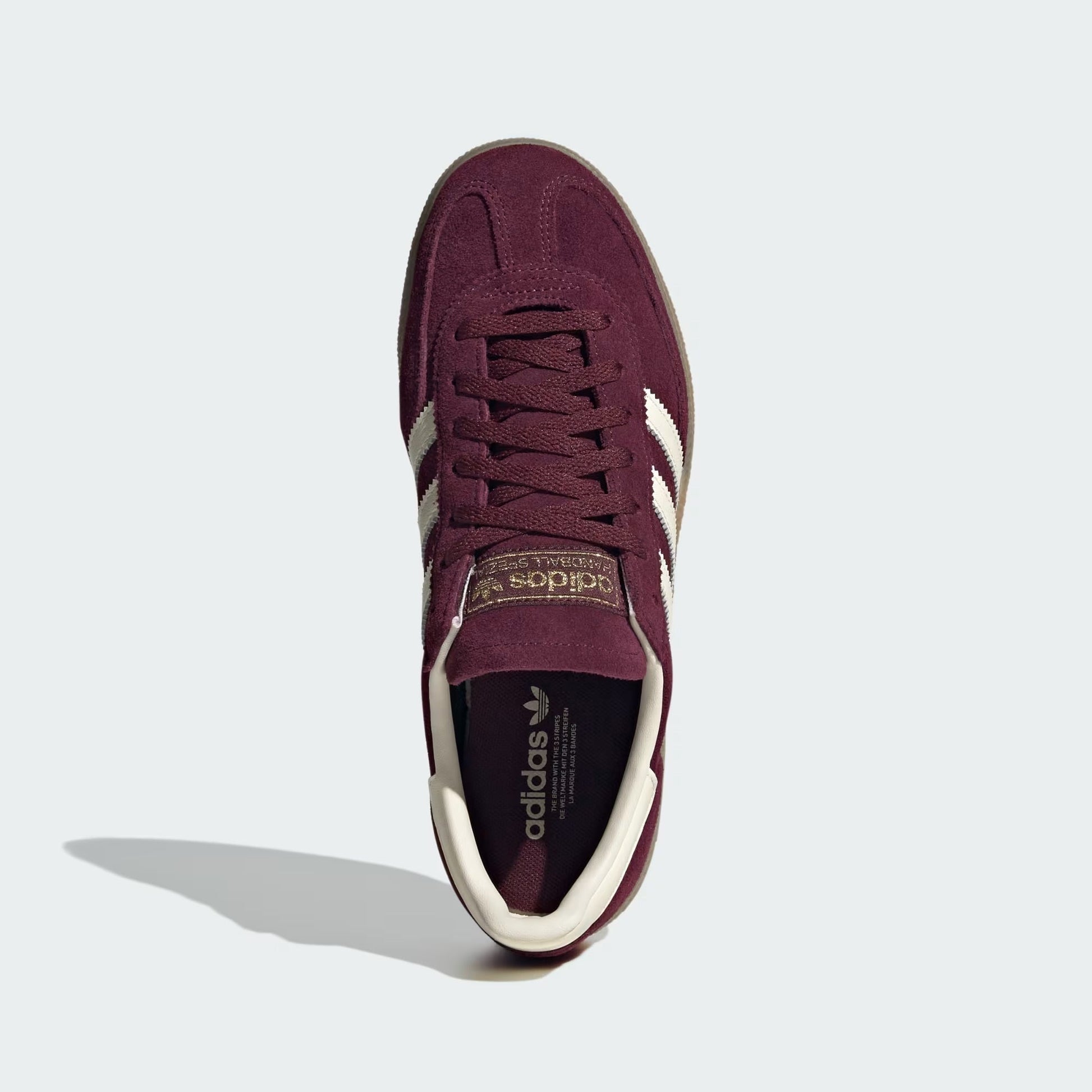 Sneakers basses Adidas Handball Spezial maroon cream white unisexe