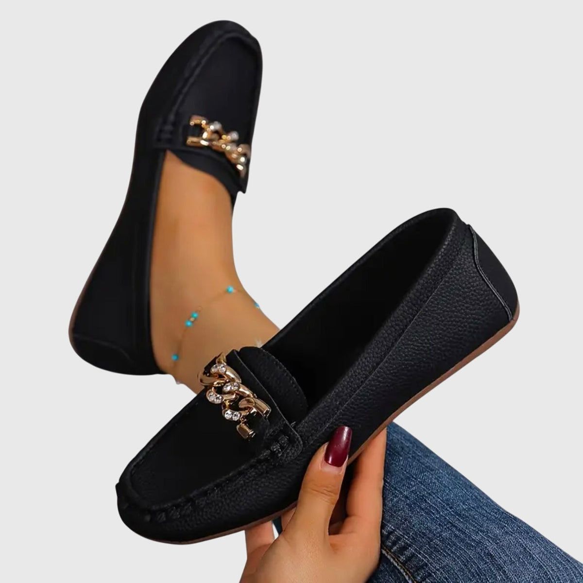 Mocassins Femme Pauline-Line – vue portée