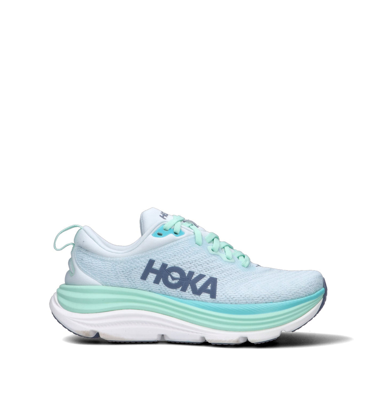 HOKA Gaviota 5 Snow Melt Cielo Blue Femme Chaussures Running Stabilité H-Frame