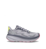 HOKA Clifton 9 GTX Grey Skies Foggy Grey Femme Chaussures Running Gore-Tex
