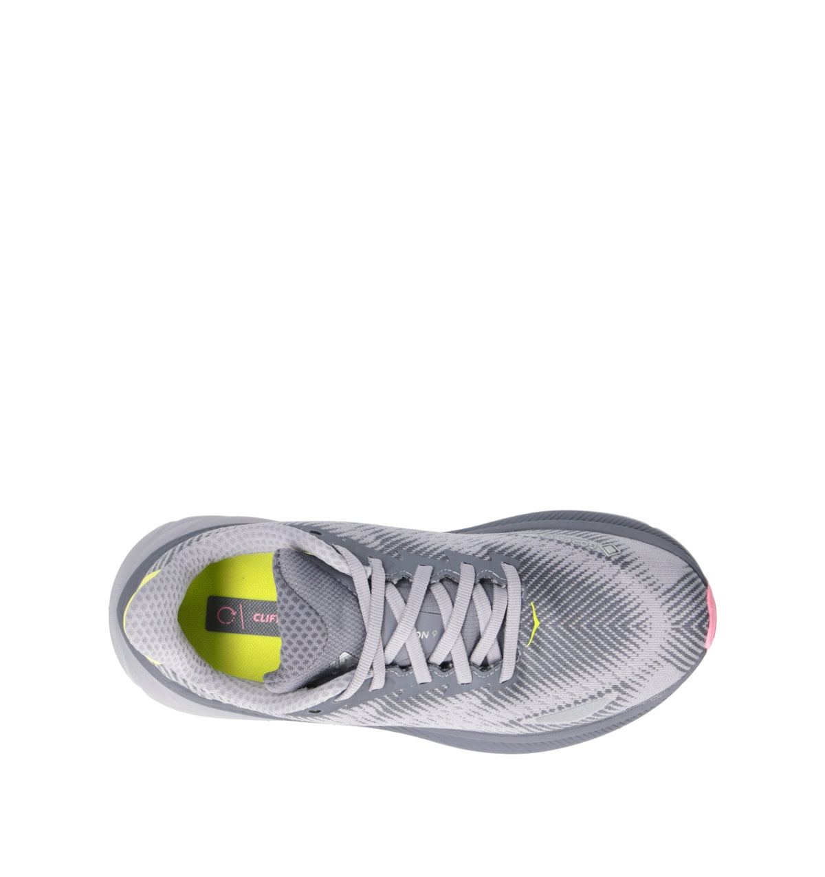 HOKA Clifton 9 GTX Grey Skies Foggy Grey Femme Chaussures Running Gore-Tex
