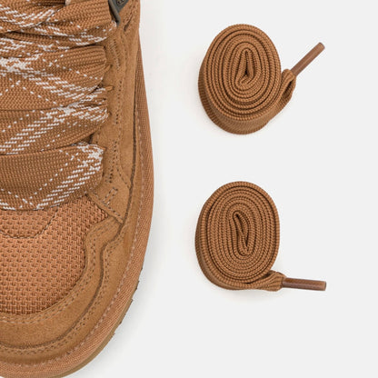 UGG Lowmel Chestnut baskets homme et femme en daim et textile recyclé marron chestnut, détail intérieur