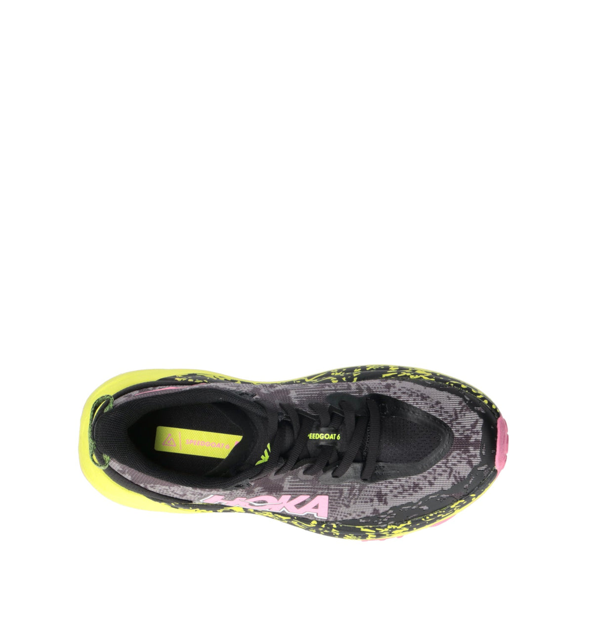 HOKA Speedgoat 6 Black Neon Hoka Citrus Femme Chaussures Trail Running Vibram Megagrip