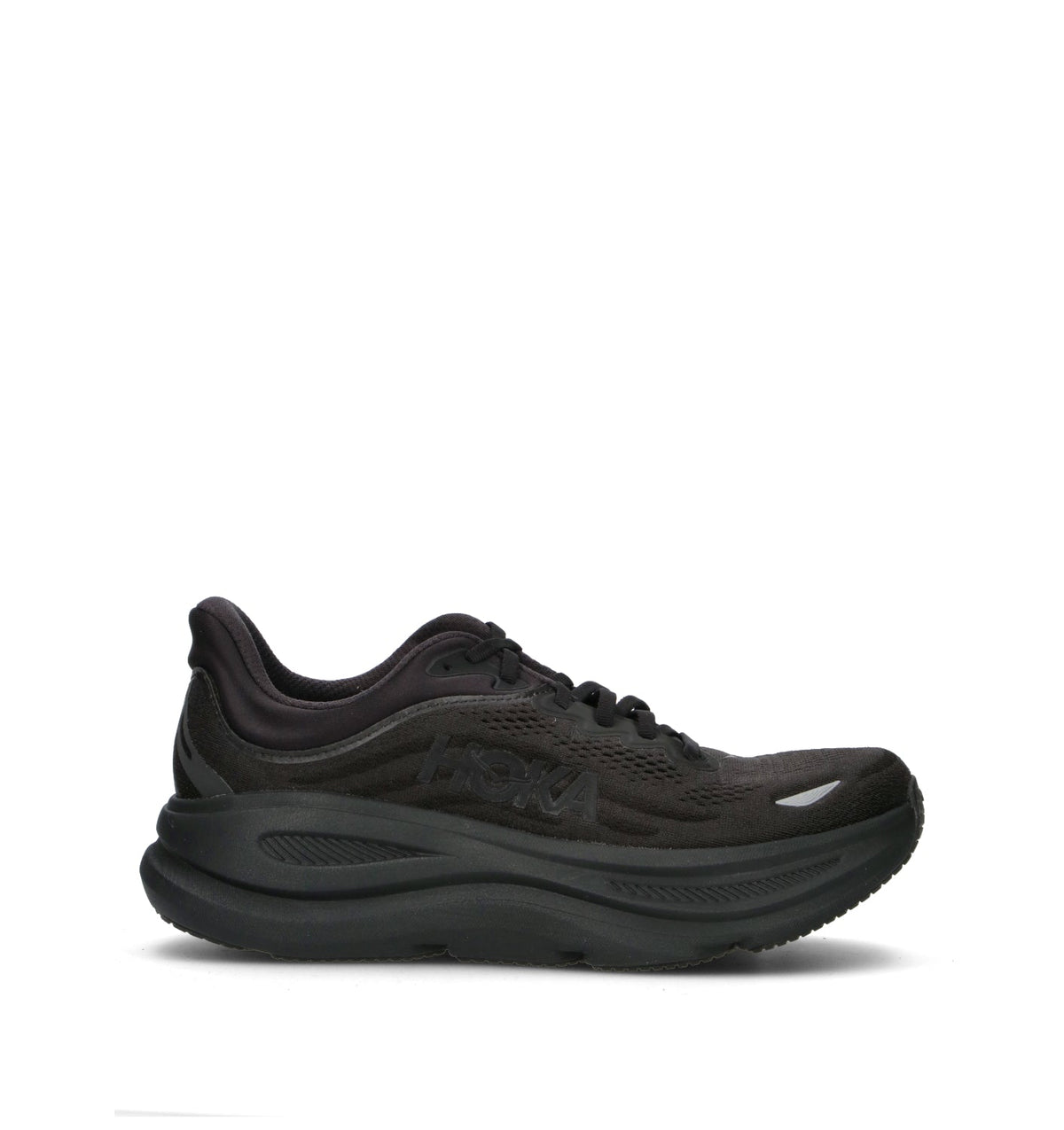 HOKA Bondi 9 Black Black Homme Chaussures Running Amorti Maximal