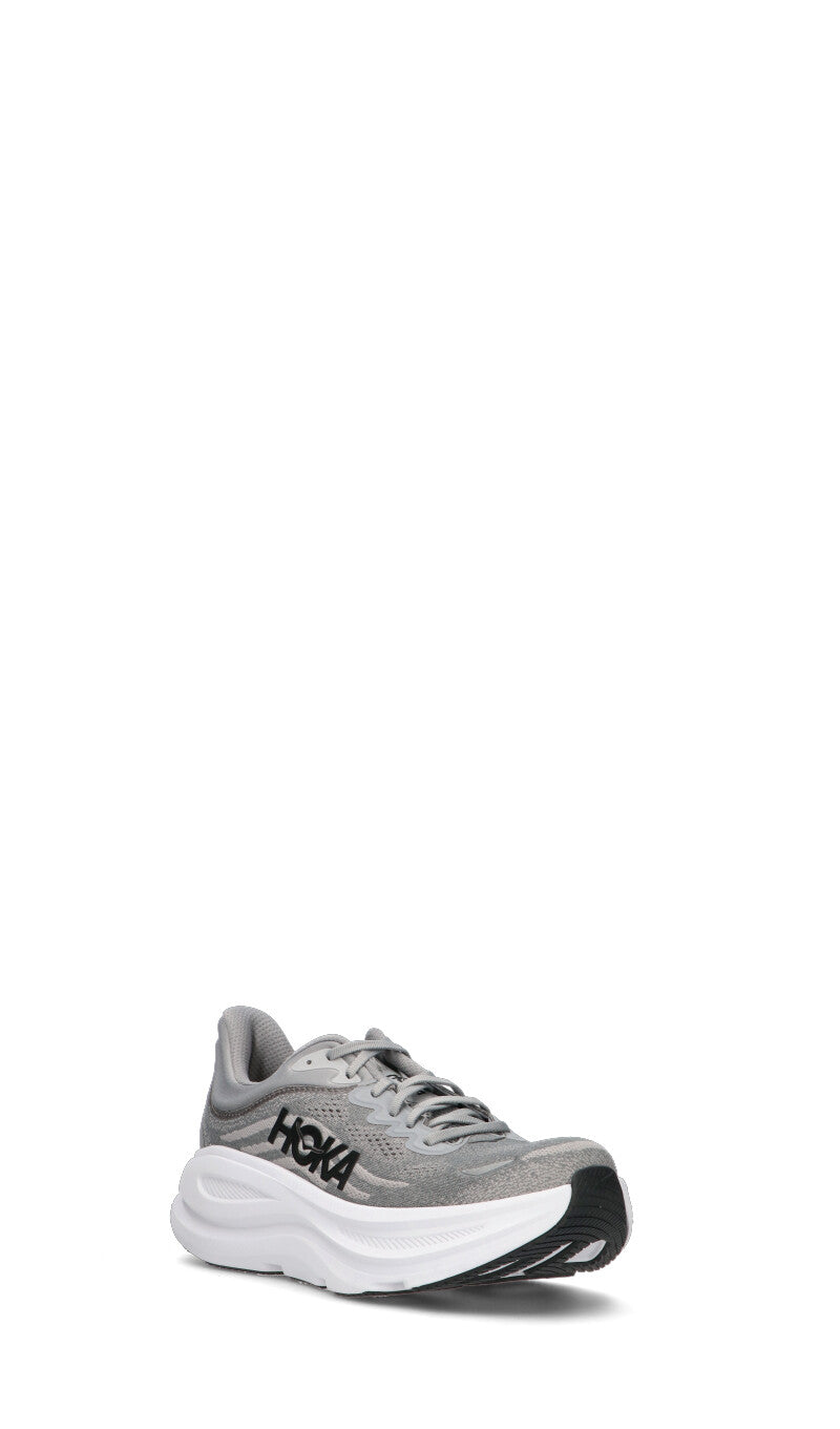 HOKA Bondi 9 Galactic Grey Stellar Grey Homme Chaussures Running Amorti Maximal