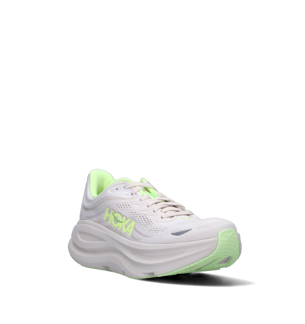 HOKA Bondi 9 Grout Neon Yuzu Homme Chaussures Running Amorti Maximal
