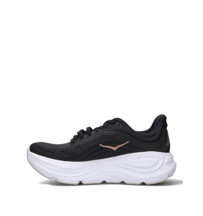 HOKA Bondi 9 Black Rose Gold Femme Chaussures Running Amorti Maximal