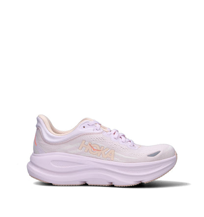 HOKA Bondi 9 Lilac Cream Tangerine Glow Femme Chaussures Running Amorti Maximal