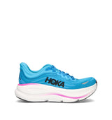 HOKA Bondi 9 Skyward Blue Neon Fuchsia Femme Chaussures Running Amorti Maximal