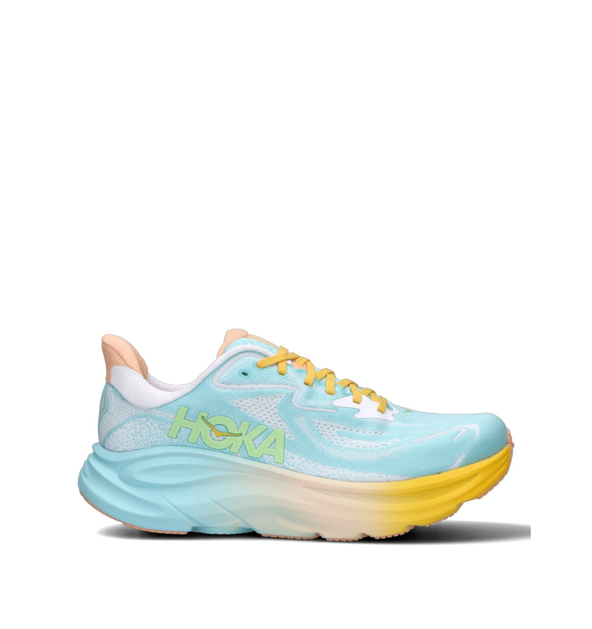HOKA Clifton 10 Blue Spark White Homme Chaussures Running Amorti Équilibré