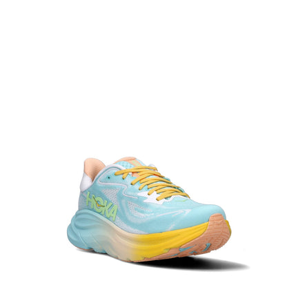 HOKA Clifton 10 Blue Spark White Homme Chaussures Running Amorti Équilibré