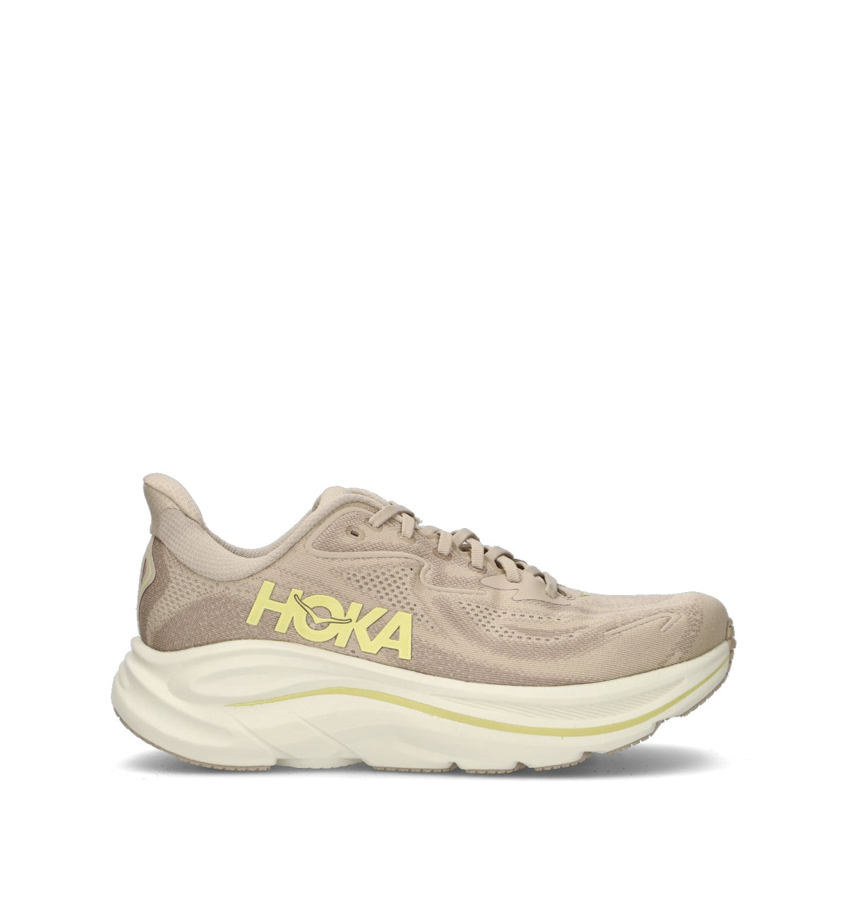 HOKA Clifton 10 Raw Linen Stone Homme Chaussures Running Amorti Équilibré