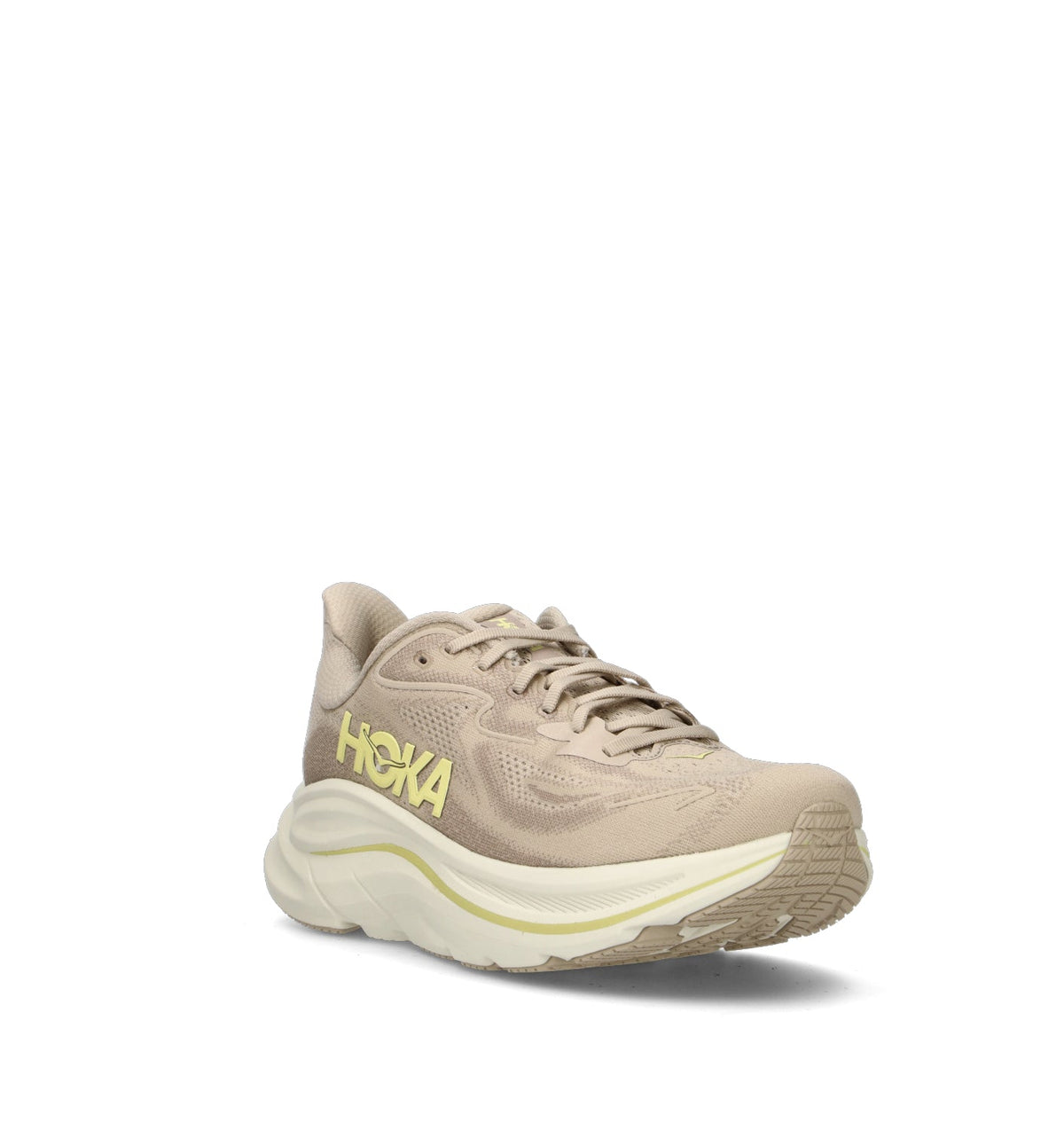HOKA Clifton 10 Raw Linen Stone Homme Chaussures Running Amorti Équilibré