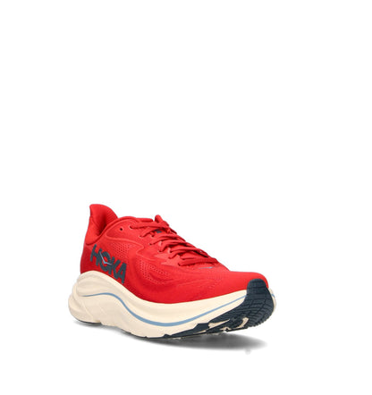 HOKA Clifton 10 Vermillion Varsity Navy Homme Chaussures Running Amorti Équilibré