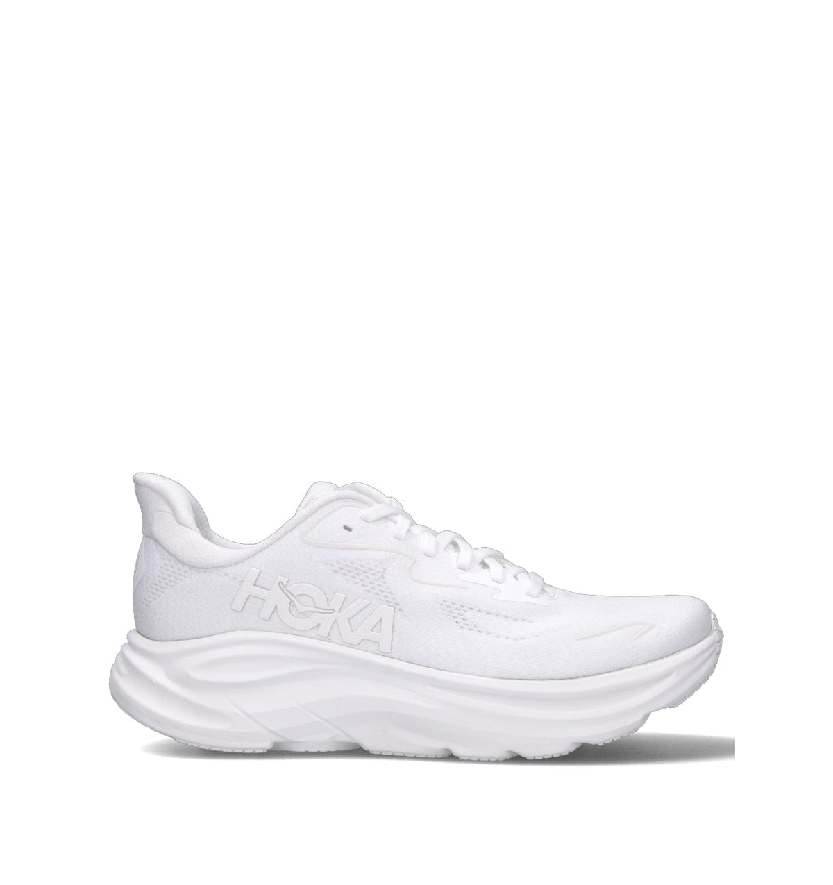 HOKA Clifton 10 White White Homme Chaussures Running Amorti Équilibré