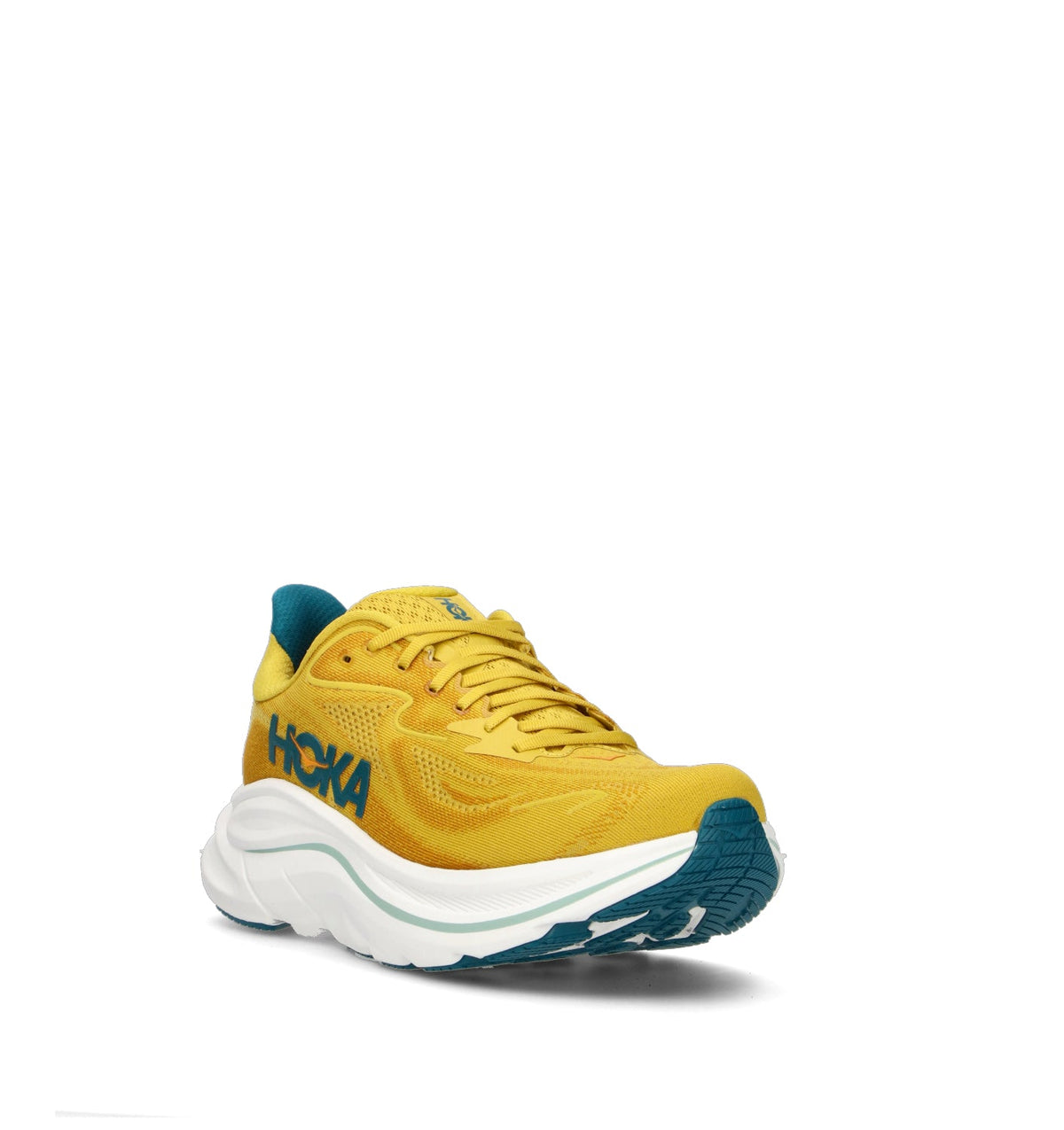 HOKA Clifton 10 Yellow Gold Tidal Wave Homme Chaussures Running Amorti Équilibré