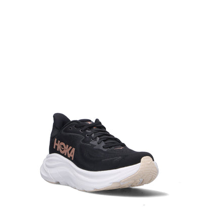HOKA Clifton 10 Black Rose Gold Femme Chaussures Running Amorti Équilibré