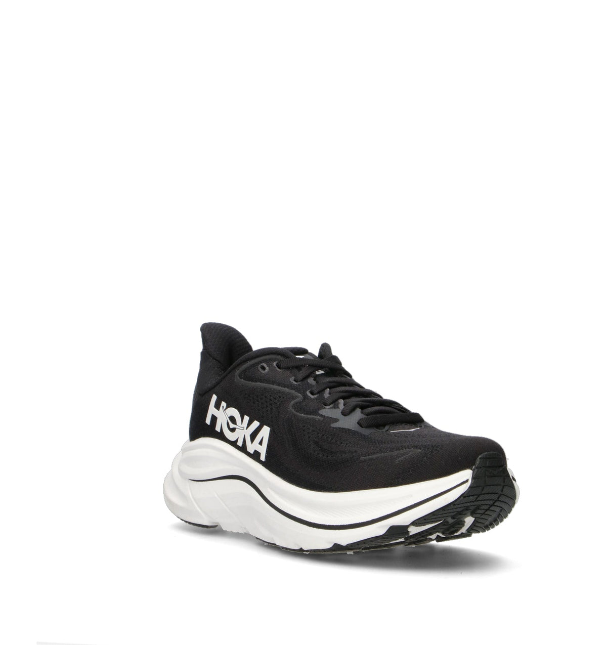 HOKA Clifton 10 Black White Femme Chaussures Running Amorti Équilibré