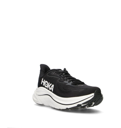 HOKA Clifton 10 Black White Femme Chaussures Running Amorti Équilibré