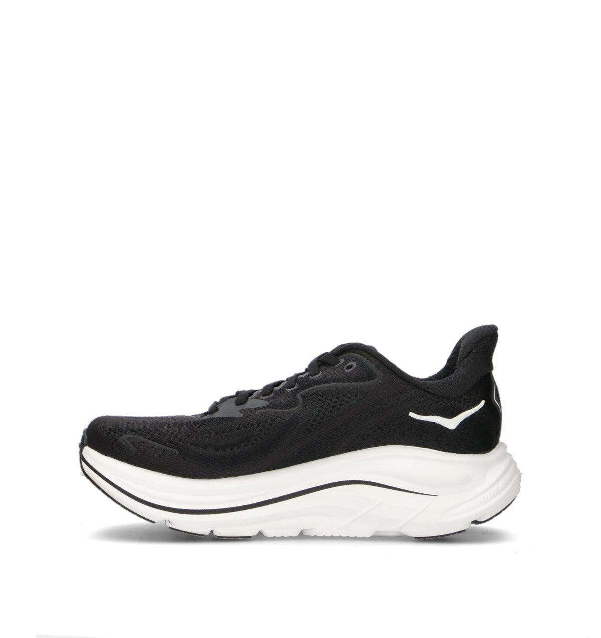 HOKA Clifton 10 Black White Femme Chaussures Running Amorti Équilibré