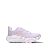HOKA Clifton 10 Lilac Cream Tangerine Glow Femme Chaussures Running Amorti Équilibré
