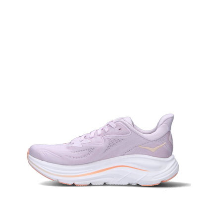 HOKA Clifton 10 Lilac Cream Tangerine Glow Femme Chaussures Running Amorti Équilibré