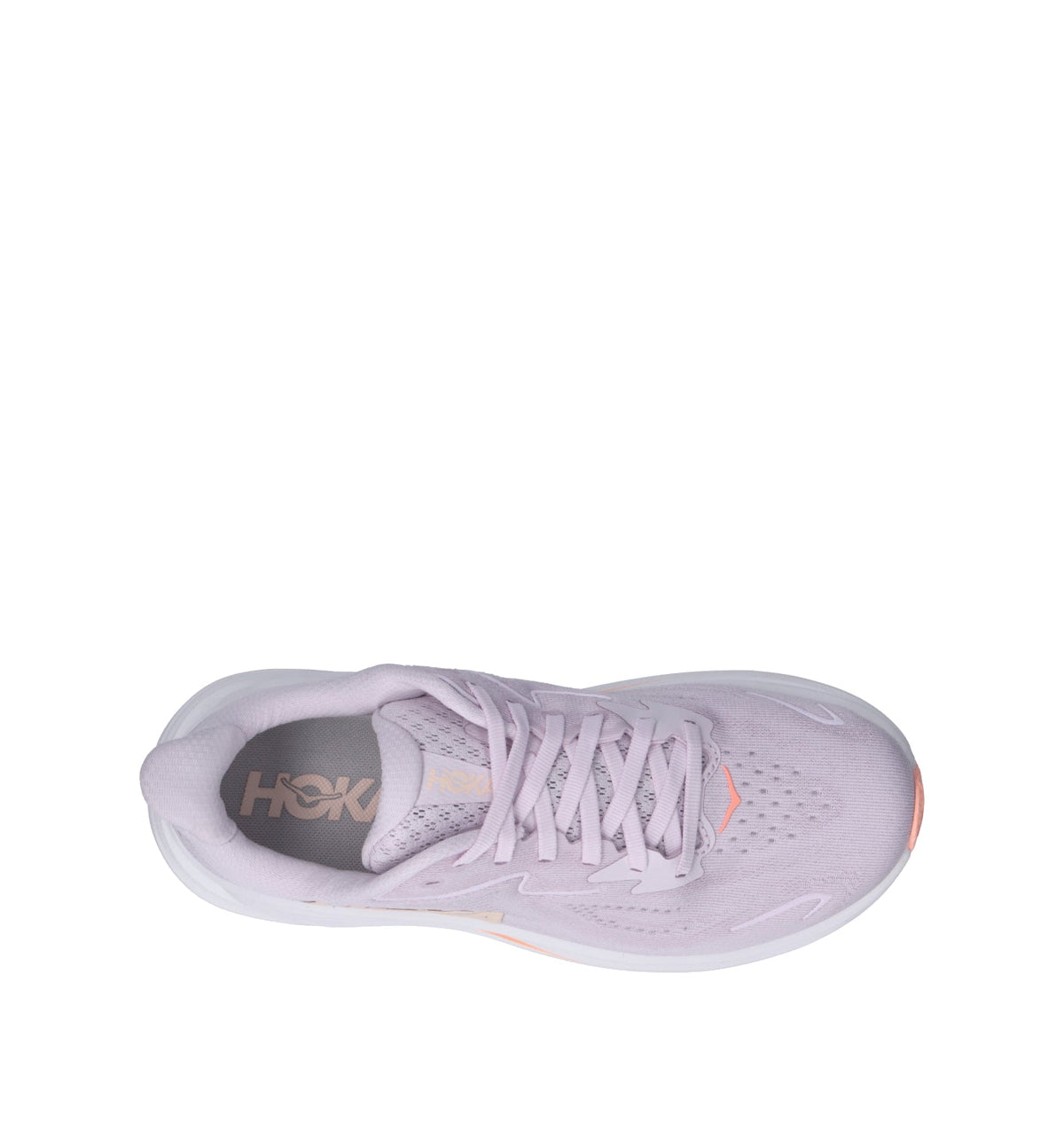 HOKA Clifton 10 Lilac Cream Tangerine Glow Femme Chaussures Running Amorti Équilibré