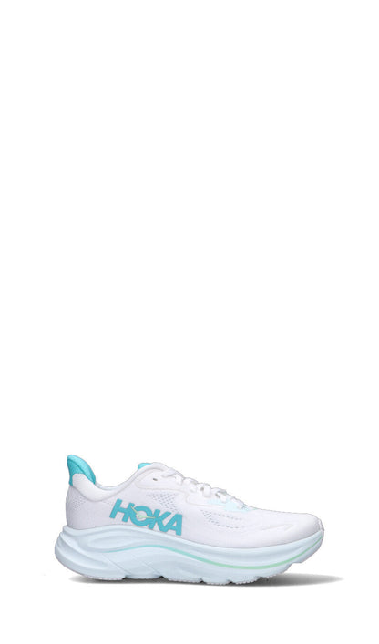 HOKA Clifton 10 White Cielo Blue Femme Chaussures Running Amorti Équilibré