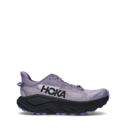HOKA Challenger 8 Purple Fog Black Femme Chaussures Trail Running Trail Polyvalent