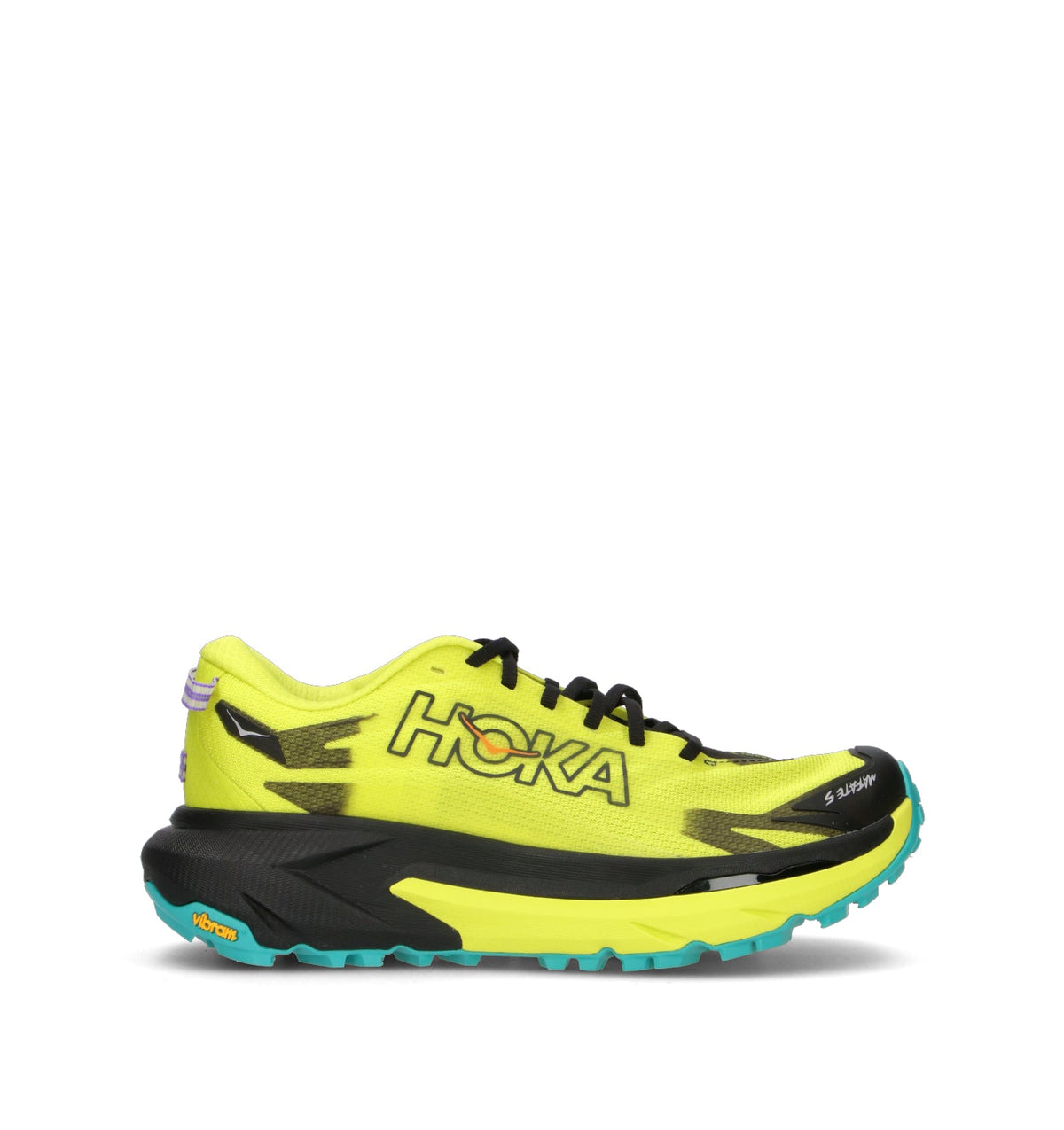 HOKA Mafate 5 Black Hoka Citrus Homme Chaussures Trail Running Vibram Megagrip