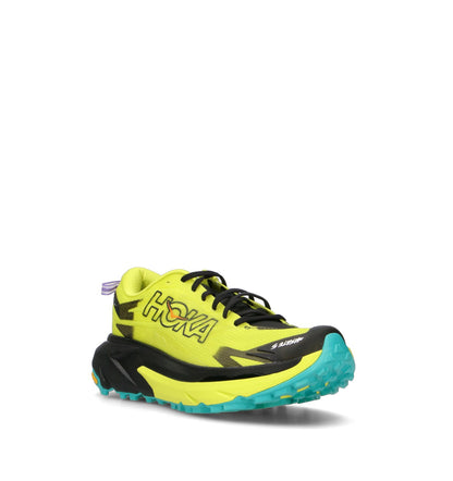 HOKA Mafate 5 Black Hoka Citrus Homme Chaussures Trail Running Vibram Megagrip