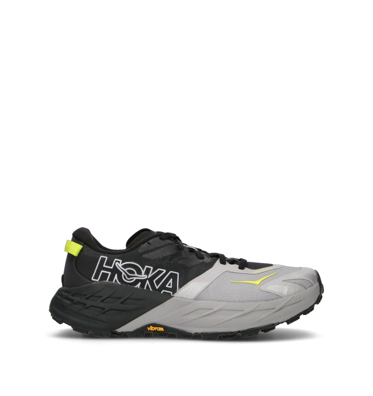 HOKA Speedgoat 7 Black Stellar Grey Homme Chaussures Trail Running Vibram Megagrip