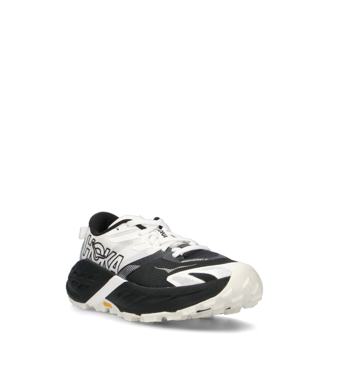 HOKA Speedgoat 7 Black White Homme Chaussures Trail Running Vibram Megagrip