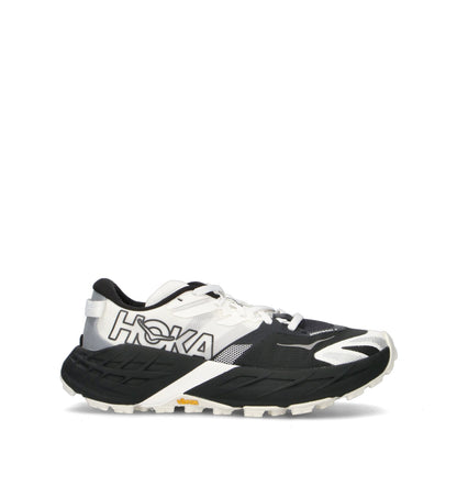 HOKA Speedgoat 7 Black White Femme Chaussures Trail Running Vibram Megagrip