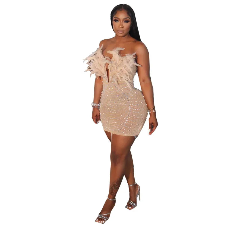 Robe Mini Femme en tissu léger, coupe moulante – Menvelo