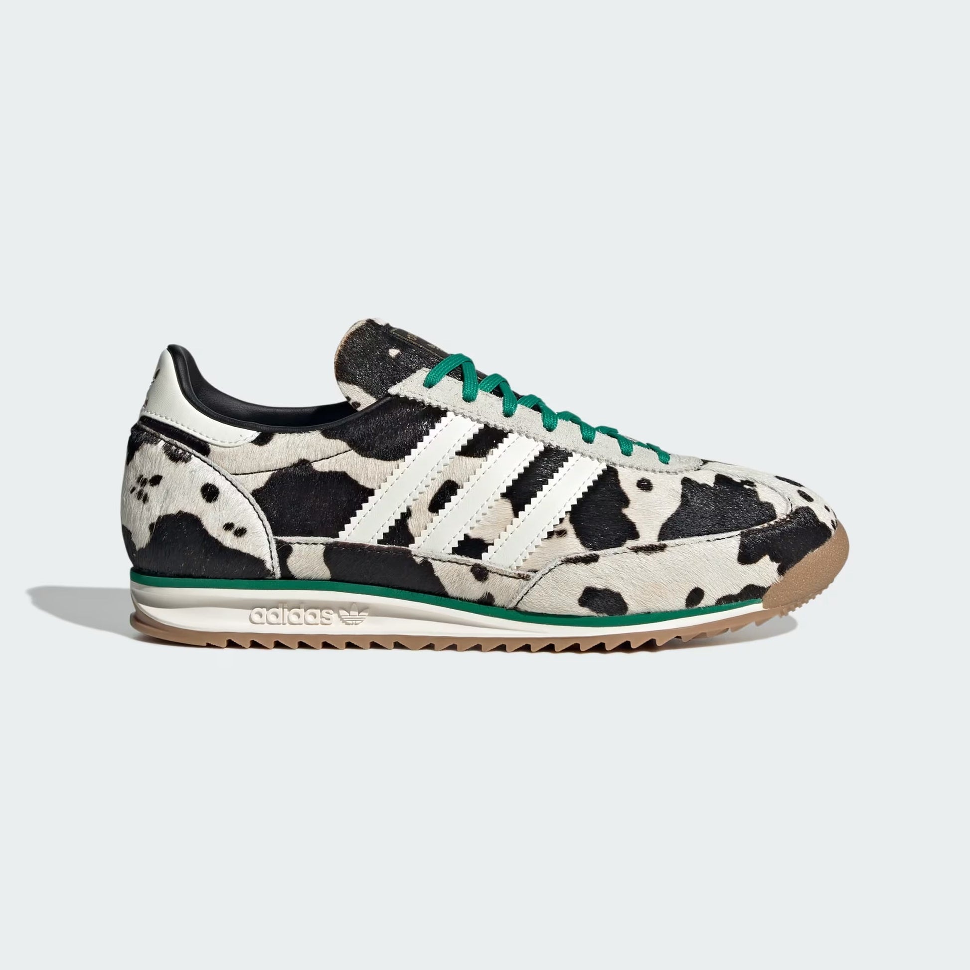 Sneakers basses Adidas SL 72 cow print black white unisexe