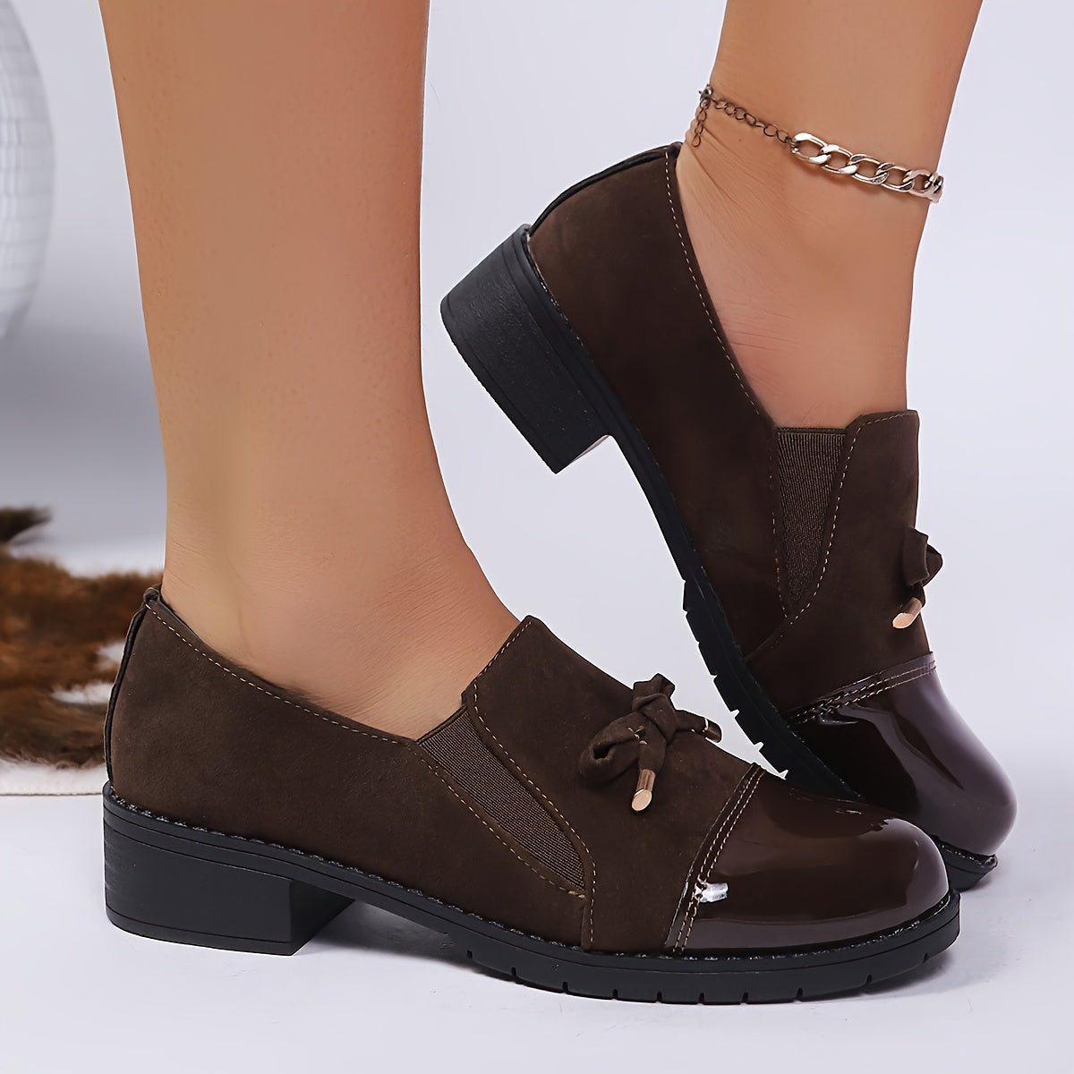 Mocassins Femme Victoire-Fleur – vue portée