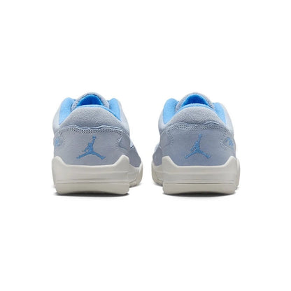 Air Jordan Flight Court Hydrogen Blue baskets basses homme et femme en daim bleu, vue de face