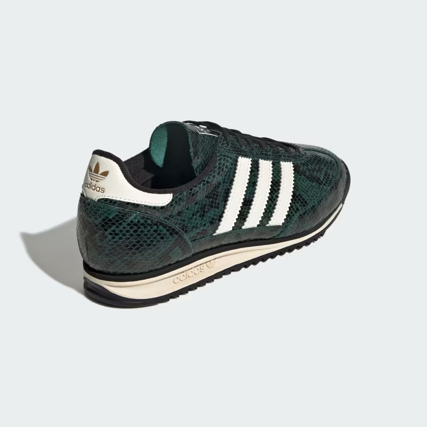 Sneakers basses Adidas SL 72 collegiate green snakeskin unisexe