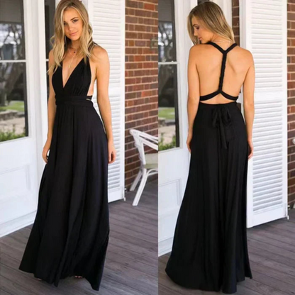 Robe Maxi Convertible Infinity Femme – Coupe Fluide Multi-Positions