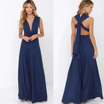Robe Maxi Convertible Infinity Femme – Coupe Fluide Multi-Positions