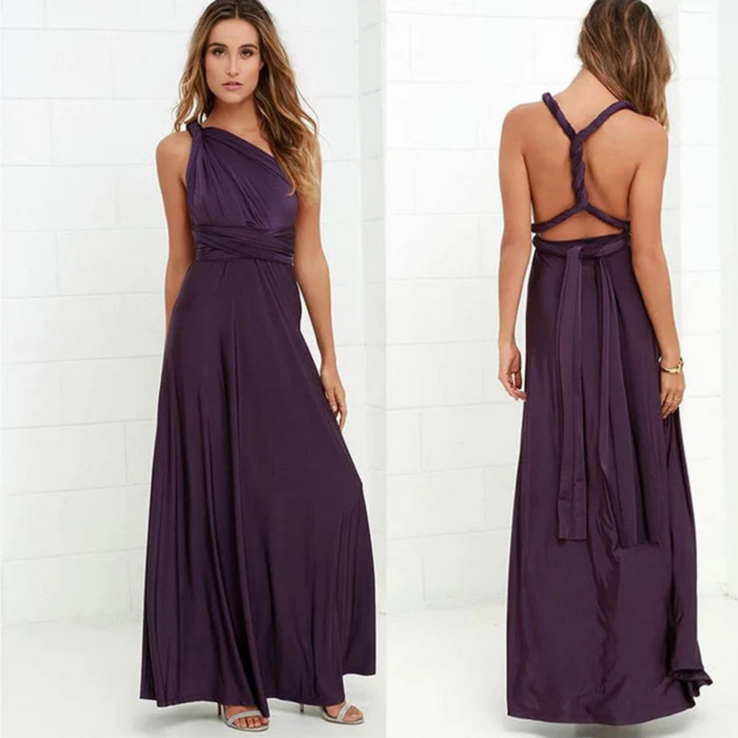 Robe Maxi Convertible Infinity Femme – Coupe Fluide Multi-Positions
