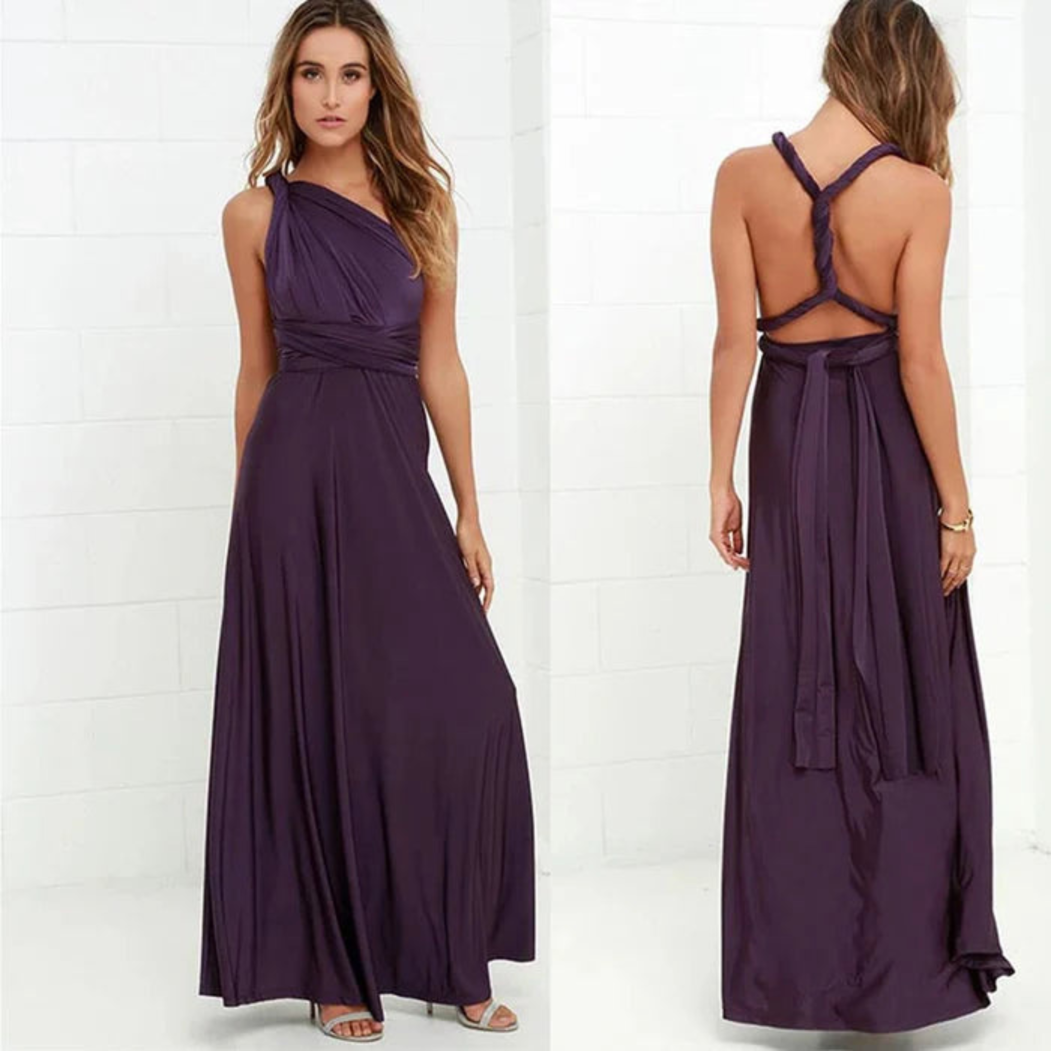 Robe Maxi Convertible Infinity Femme – Coupe Fluide Multi-Positions
