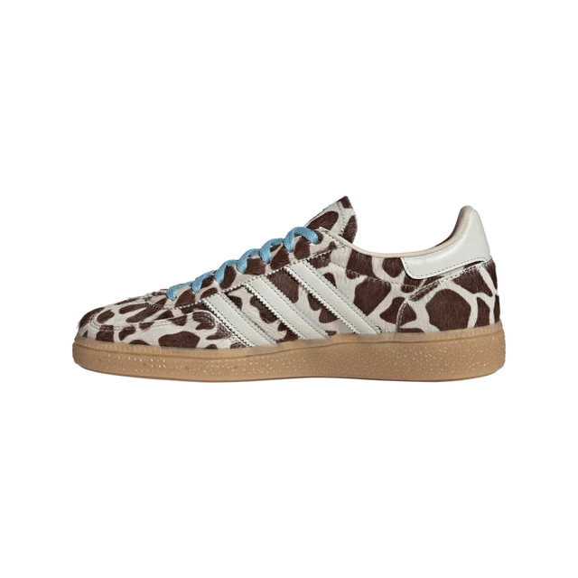 Sneakers basses Adidas Handball Spezial cow print crystal linen unisexe
