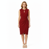 Robe Cocktail Femme – Silhouette Drapée & Taille Froncée
