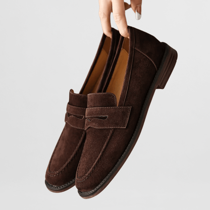 Mocassins Femme Apolline-Jeanne – détail de la tige