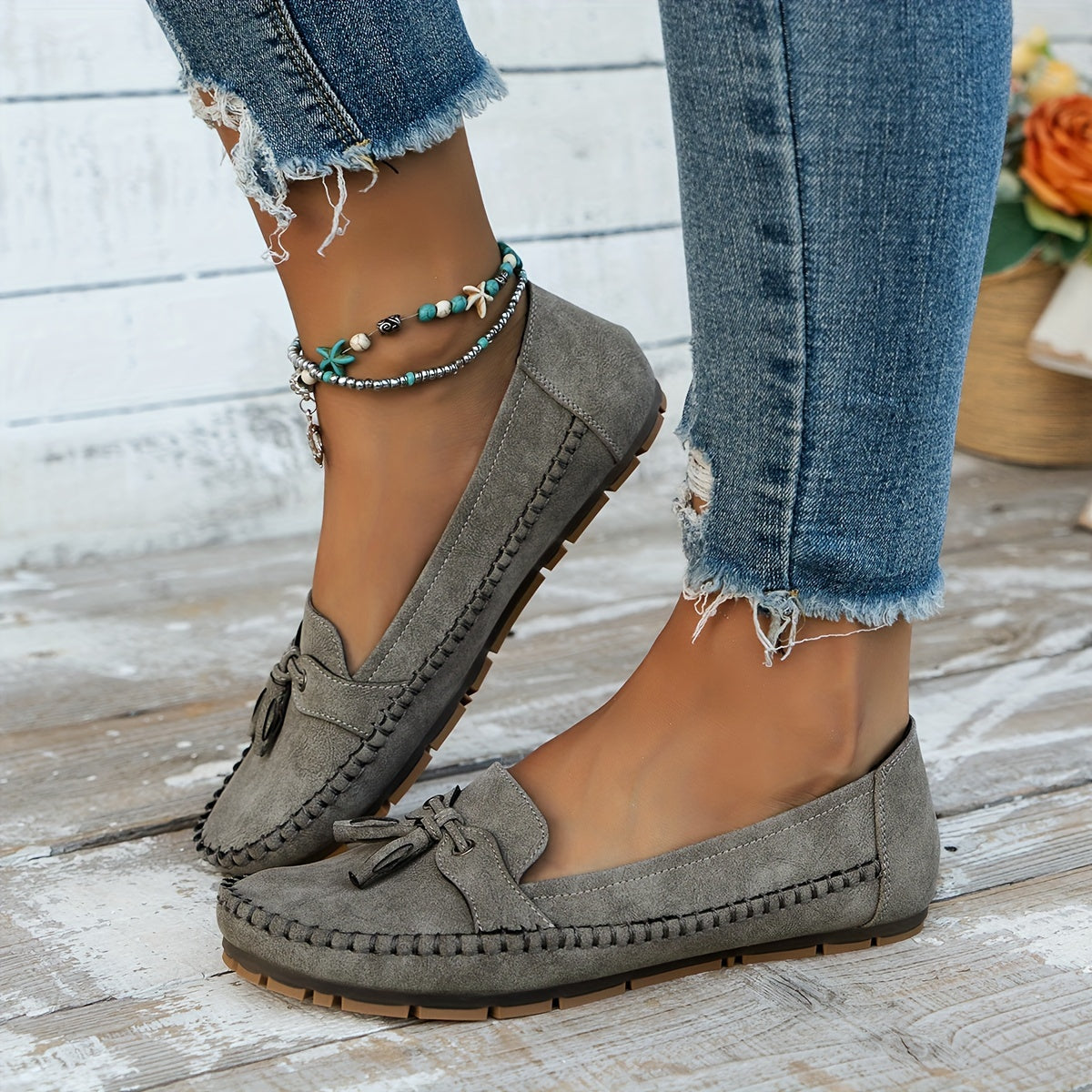 Mocassins Femme Constance-Line – détail de la matière